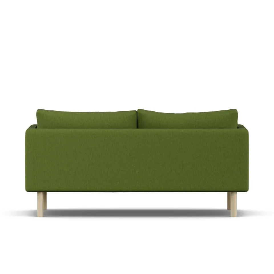1898 Sofas*Linnevik sofa, Luiza 3975-white-oiled oak, 2-seater Green