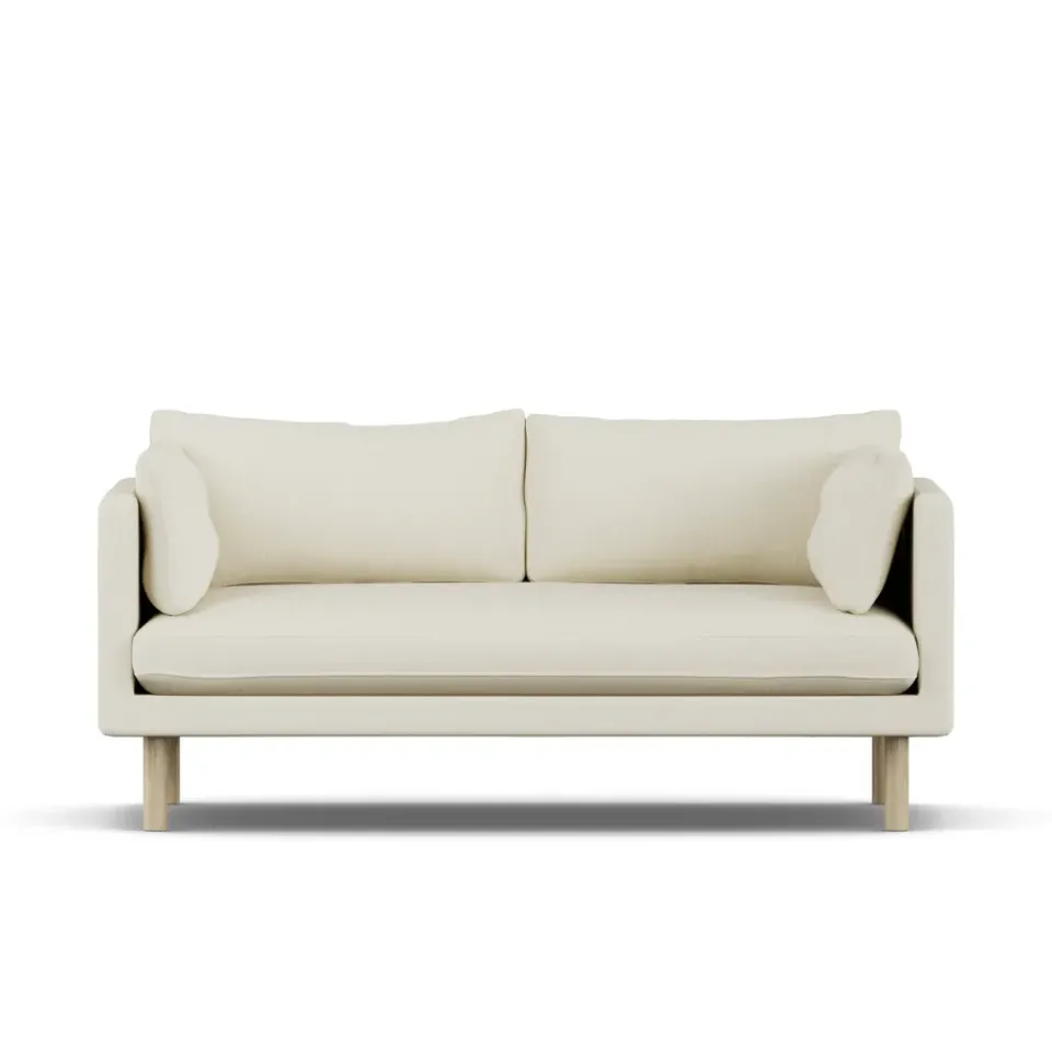 1898 Sofas*Linnevik sofa, Oslo Nature 1540-white-oiled oak, 2-seater Beige