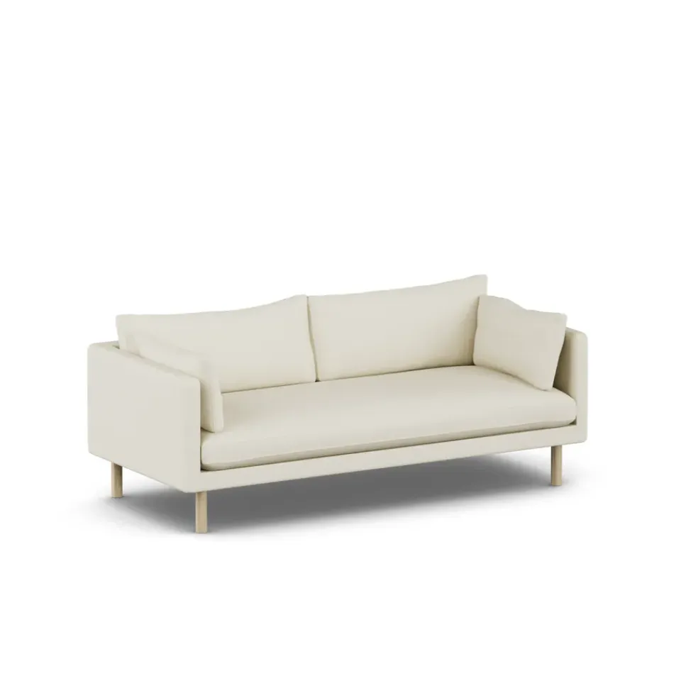 1898 Sofas*Linnevik sofa, Oslo Nature 1540-white-oiled oak, 3-seater Beige
