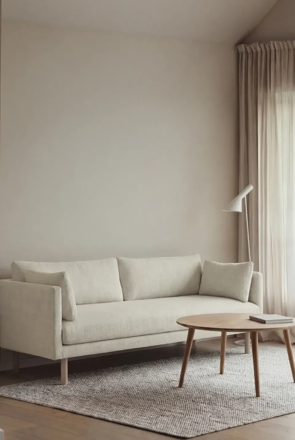 1898 Sofas*Linnevik sofa, Oslo Nature 1540-white-oiled oak, 3-seater Beige