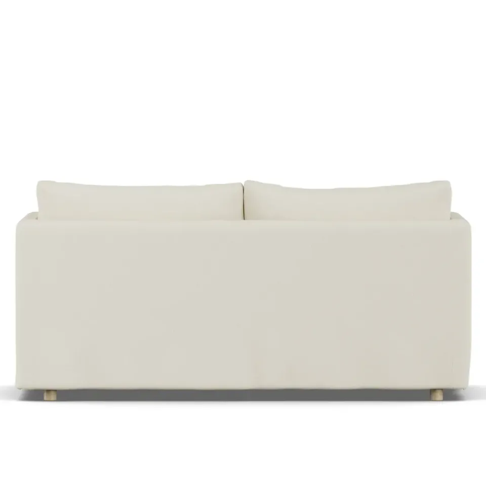 1898 Sofas*Linnevik sofa, Oslo Nature 1540-white-oiled oak, 2-seater, with skirt Beige