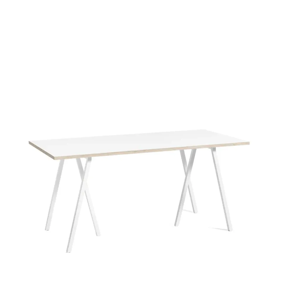 HAY Dining Tables*Loop Stand dining table, laminate-, 160 cm White