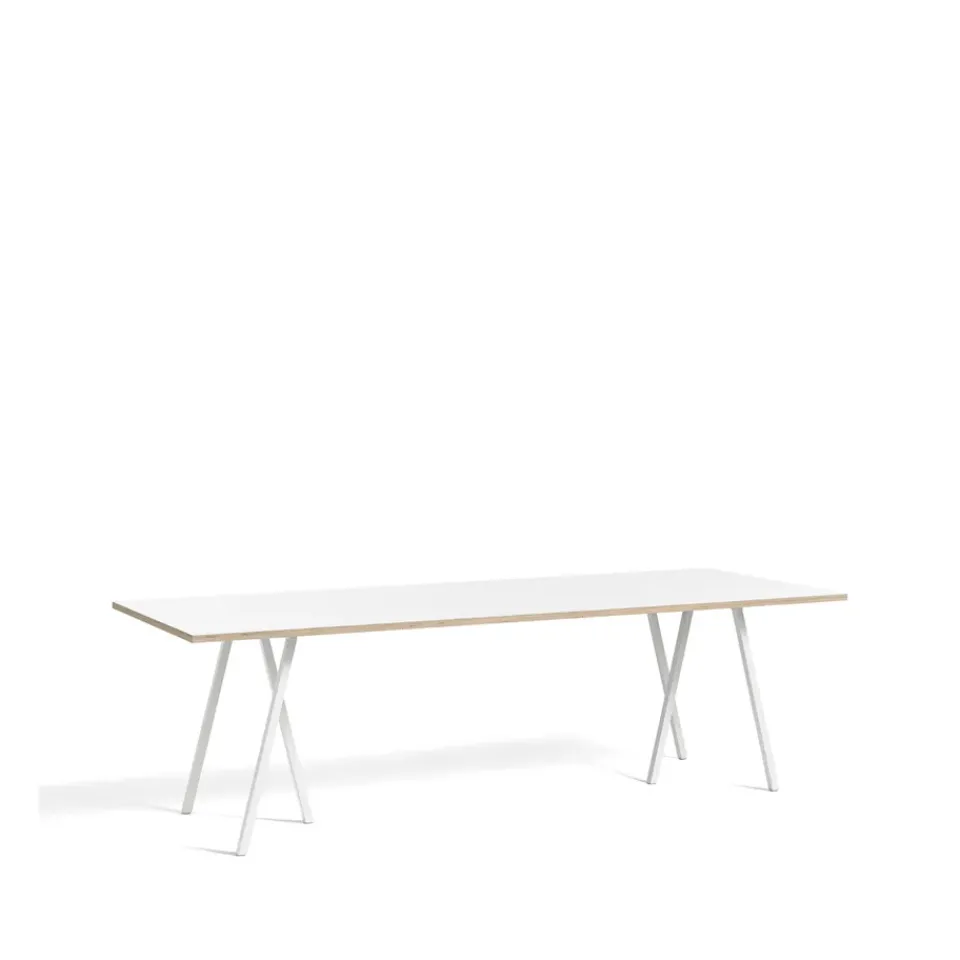 HAY Dining Tables*Loop Stand dining table, laminate-, 250 cm White