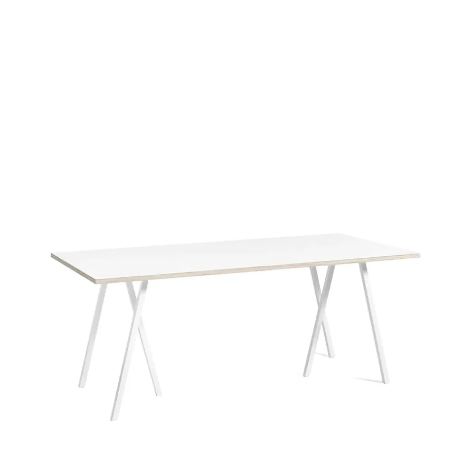 HAY Dining Tables*Loop Stand dining table, laminate-, 180 cm White