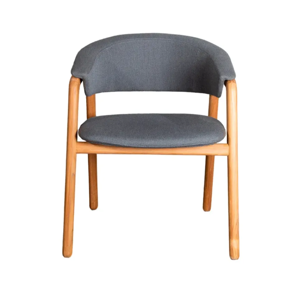 Cane-line Seating|Balcony Furniture*Luna chair, airtouch , teak frame Grey