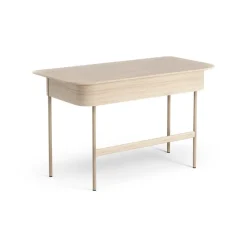 Swedese Desks*Luna desk with drawer, Oak white-pigmented Brown