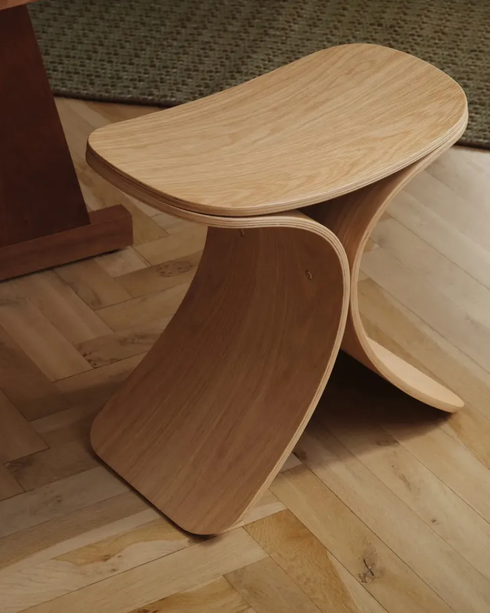 Gejst Stools*Luno stool 48x28x72 cm, Oak Beige
