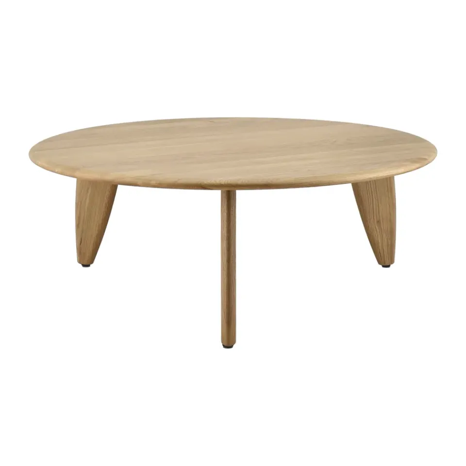 1898 Coffee Tables*Lyckeby coffee table Ø80x29 cm, Natural lacquered oak Brown