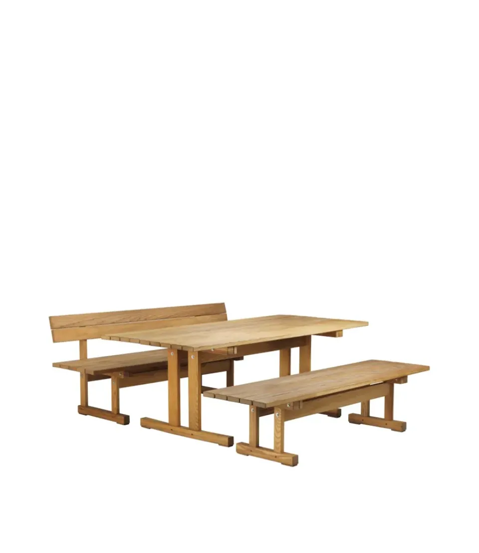 FDB Møbler Table For Outdoor Use*M17 Ermelunden garden table, Ash nature oiled Brown
