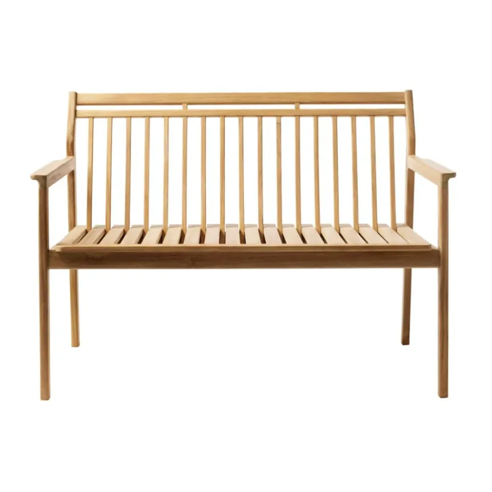 FDB Møbler Garden Sofas & Garden Benches*M12 Sammen 2-seater bench, Teak-nature oiled Brown