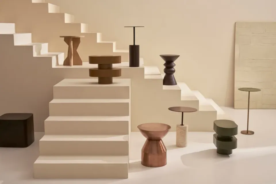 URBAN NATURE CULTURE Side Tables*Macy A side table ⌀55 cm, Mangowood Brown