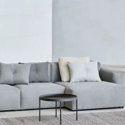 HAY Sofas*Mags Soft low modular sofa, Linara 443 tweed-höger-mörkgrå stickning Grey