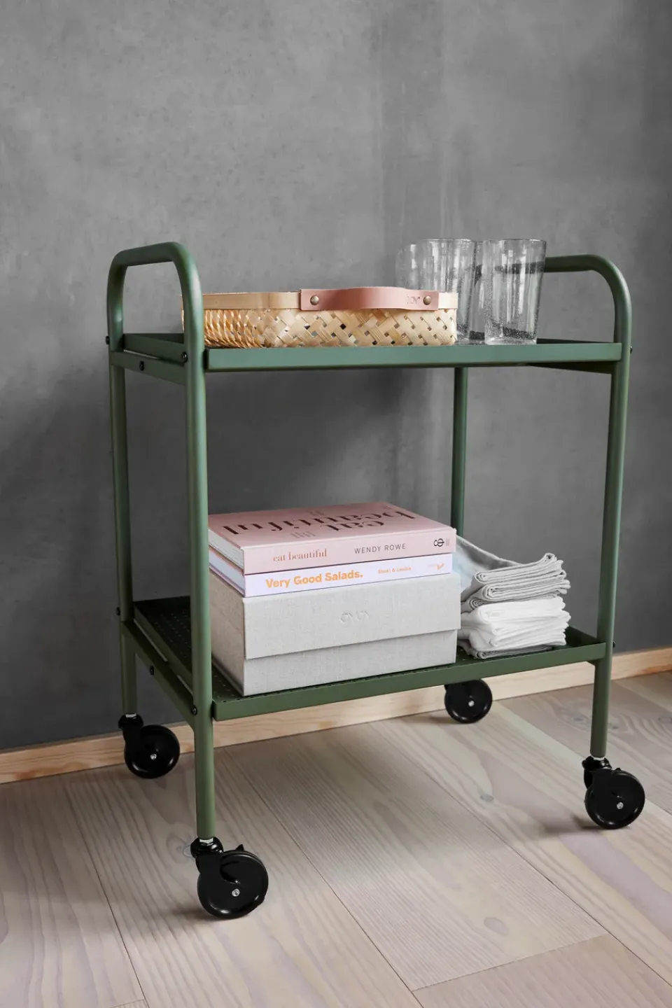 OYOY Serving Trolleys*Maki trolley serving cart small, Green