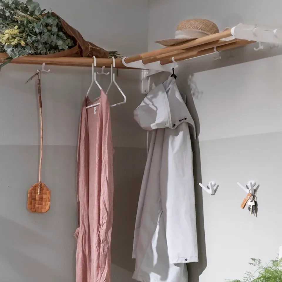 Essem Design Clothes Hooks & Hangers*Mama hook, White