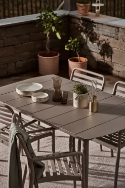 1898 Table For Outdoor Use*Marsala dining table, Taupe 152x90 cm Beige