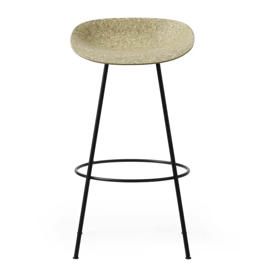 Normann Copenhagen Bar Stools*Mat Barstool 65 cm, Seaweed-black steel Brown