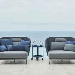 Cane-line Garden Sofas & Garden Benches*Mega daybed, Graphic, right, incl. cushions Grey