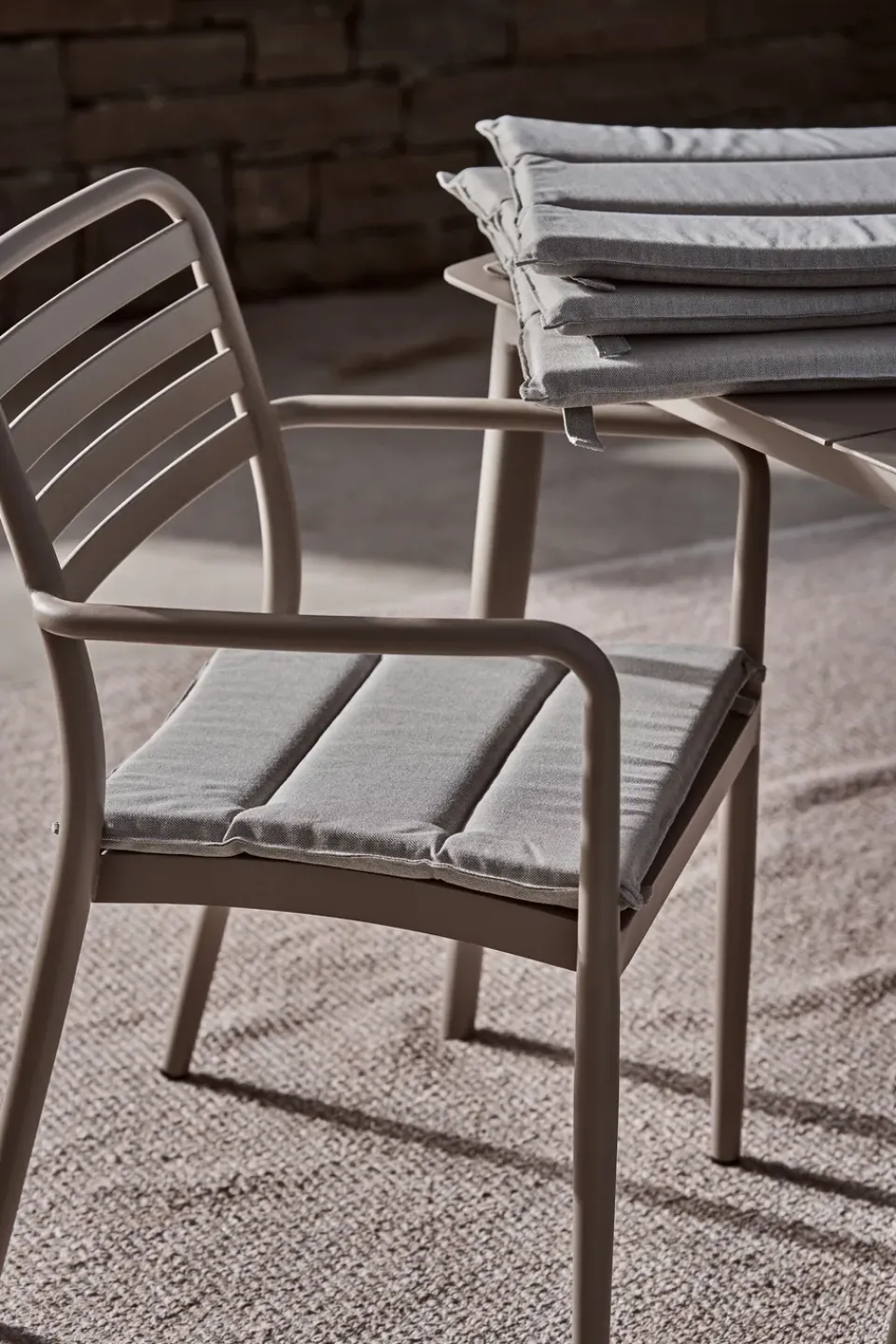 1898 Seating*Messina armchair, Taupe Beige