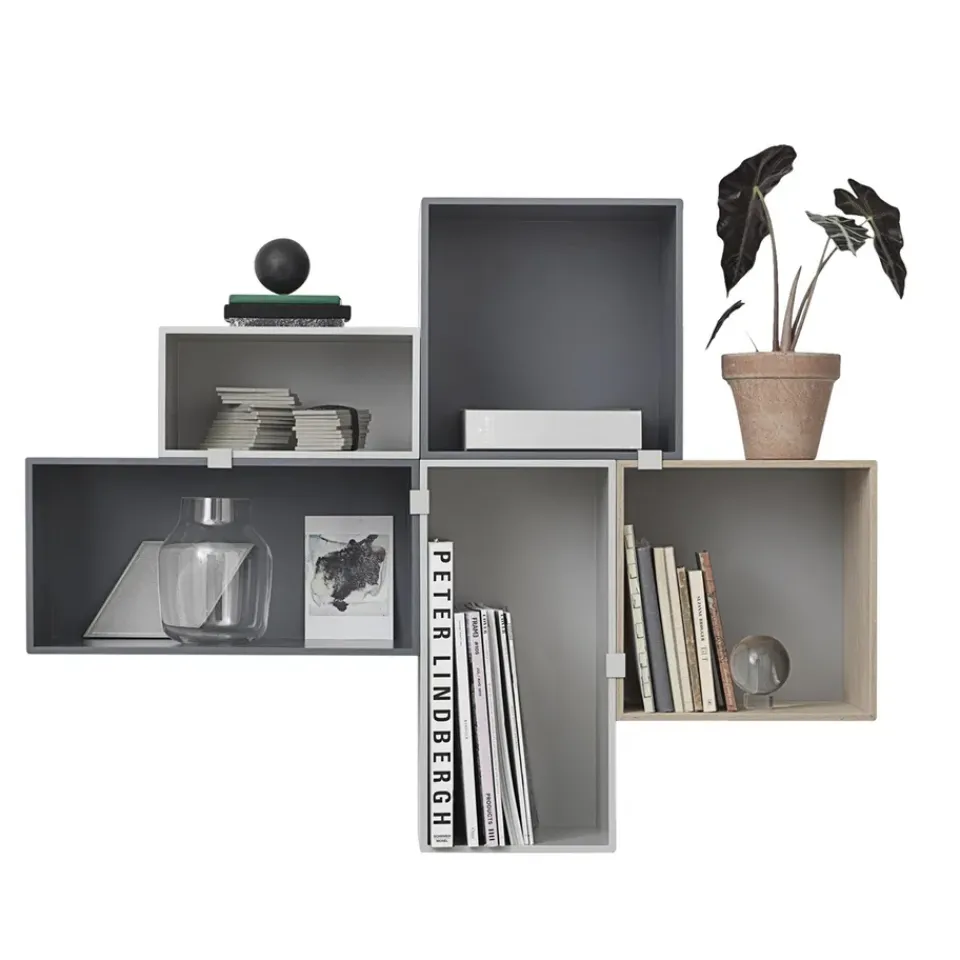 Muuto Shelves & Shelving Systems*Mini stacked 2.0 storage system, small, light Grey