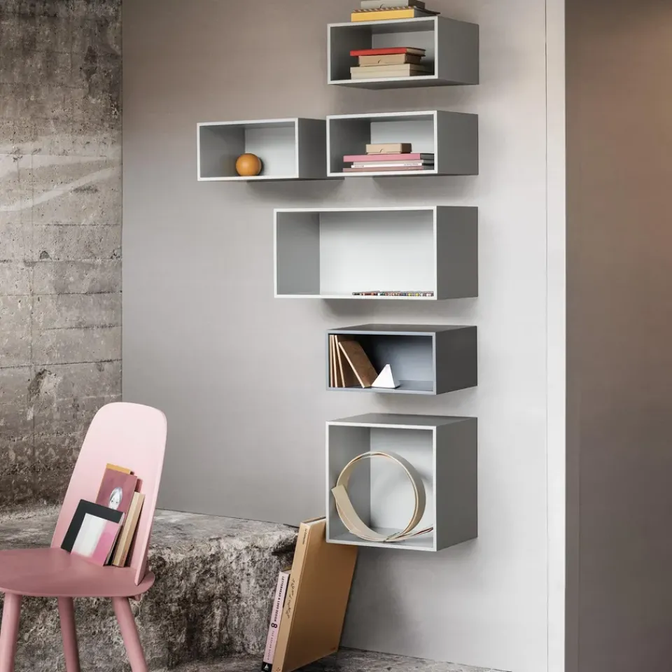 Muuto Shelves & Shelving Systems*Mini stacked 2.0 storage system, small, light Grey