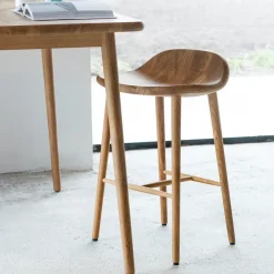 Stolab Bar Stools*Miss Holly bar stool, Oak white oiled Beige