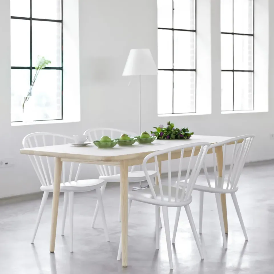 Stolab Dining Tables*Miss Holly dining table. 235x82 cm, Oak white oiled. 2 inserts Beige