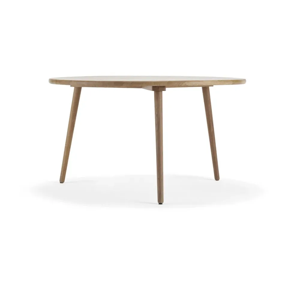 Stolab Dining Tables*Miss Tailor dining table round Ø130 cm, Oak naturell oil fixed disk Beige