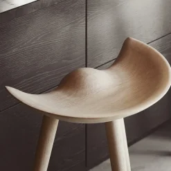 Audo Copenhagen Bar Stools*ML42 barstool 69 cm, Oak-steel Beige