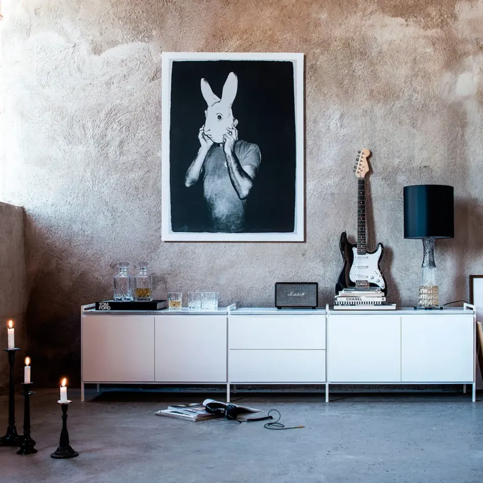 Zweed Display & Glass Cabinets*Molto 560 cabinet - modul, . incl. metal frame White