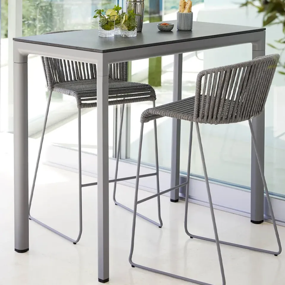 Cane-line Seating*Moments bar stool, Grey