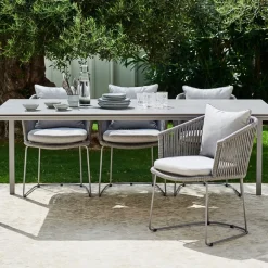 Cane-line Seating|Balcony Furniture*Moments chair, Natté , soft rope Grey
