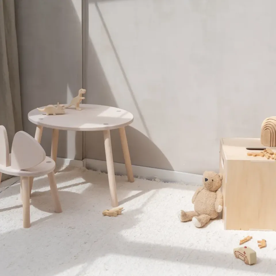 Nofred Children's Tables|Children's Tables*Mouse set children's chair + table, Birch Beige