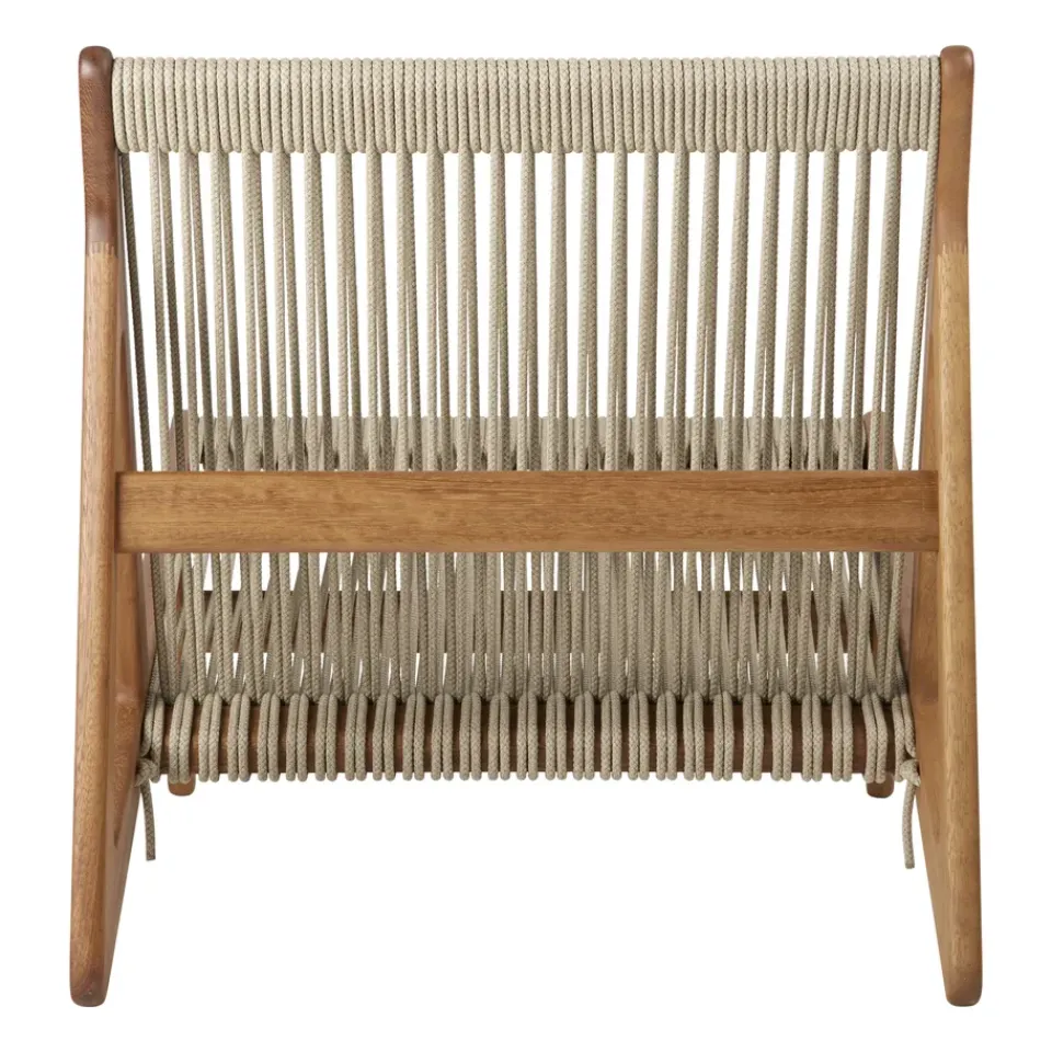 GUBI Outdoor Lounge Furniture|Armchairs & Footstools*MR01 Initial outdoor lounge chair, Oiled iroko wood Brown