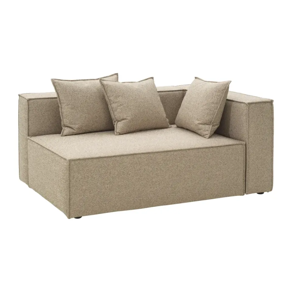 Brafab Garden Sofas & Garden Benches|Balcony Furniture*Muki sofa module, Light taupe, left end module Brown