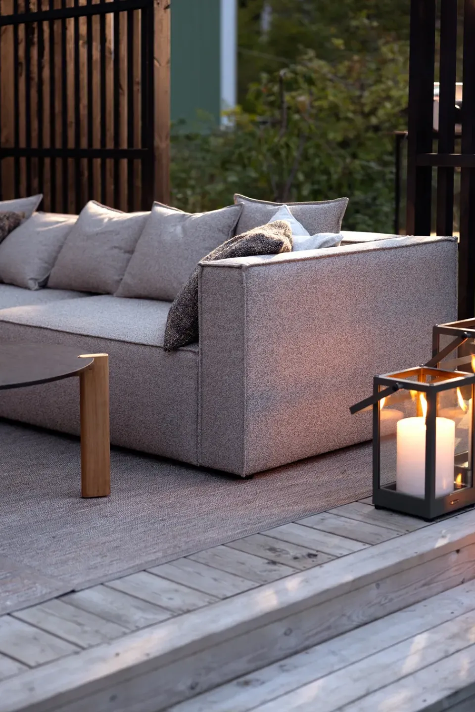 Brafab Garden Sofas & Garden Benches|Balcony Furniture*Muki sofa module, Light taupe, left end module Brown