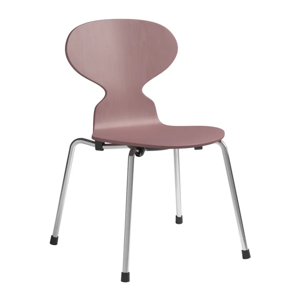 Fritz Hansen Chairs|Children's Chairs*Myran children's chair, Wild rose painted ash-chrome PinkSilver-coloured