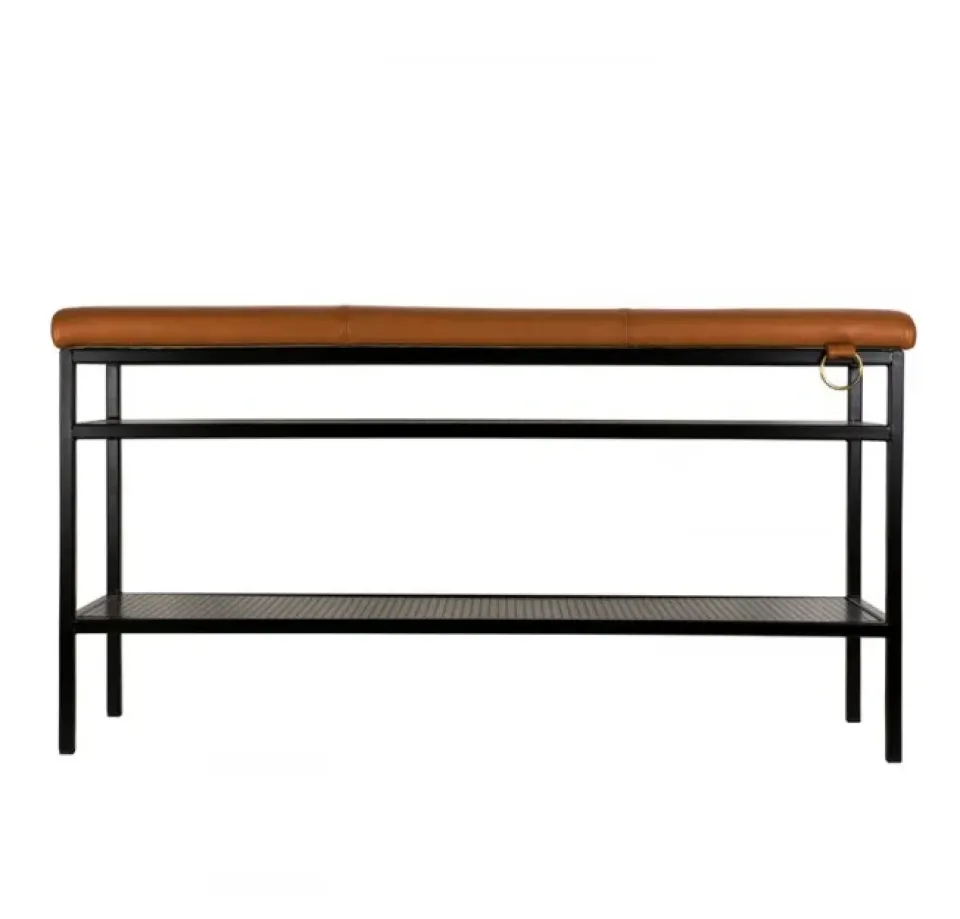 Maze Shoe Racks*Nancy shoe shelf, Black-Cognac BrownBlack