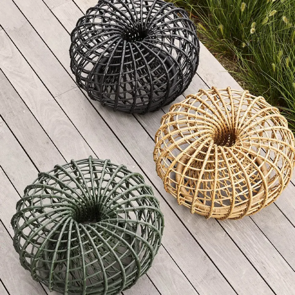 Cane-line Seating*Nest table/footstool, Lava , large Grey