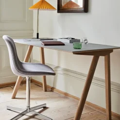 HAY Office Chairs*Neu 10 Upholstery chair, -swivel base soft black Red
