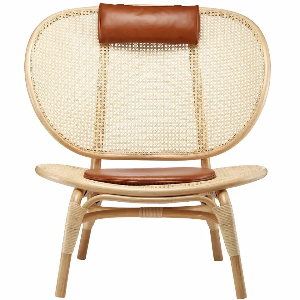 NORR11 Armchairs & Footstools|Chairs*Nomad lounge chair, Natural-cognac leather Brown