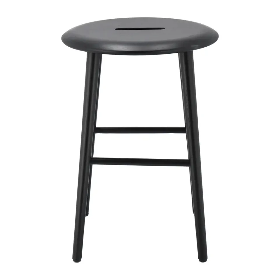 1898 Stools*Norrabo stool 53 cm, lacquered oak Black