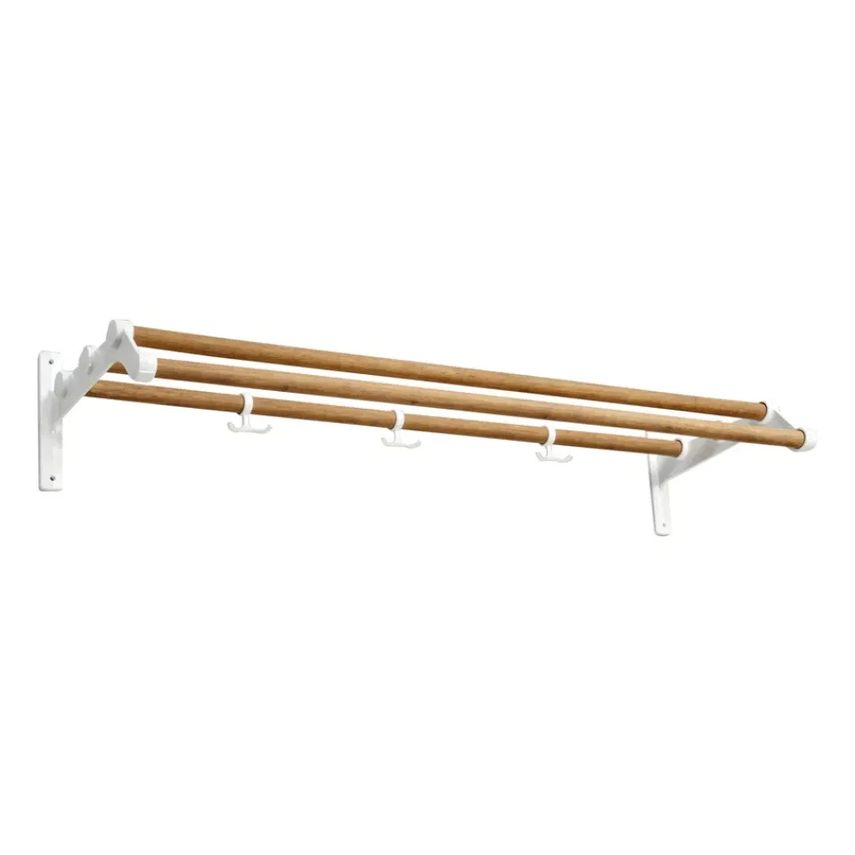 Essem Design Hat Rack & Hat Shelves*Nostalgi 291 hat shelf 100 cm, Bambu-white BrownWhite