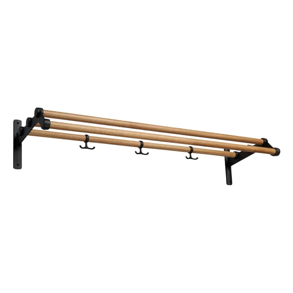 Essem Design Hat Rack & Hat Shelves*Nostalgi 291 hat shelf 100 cm, Oak - Black