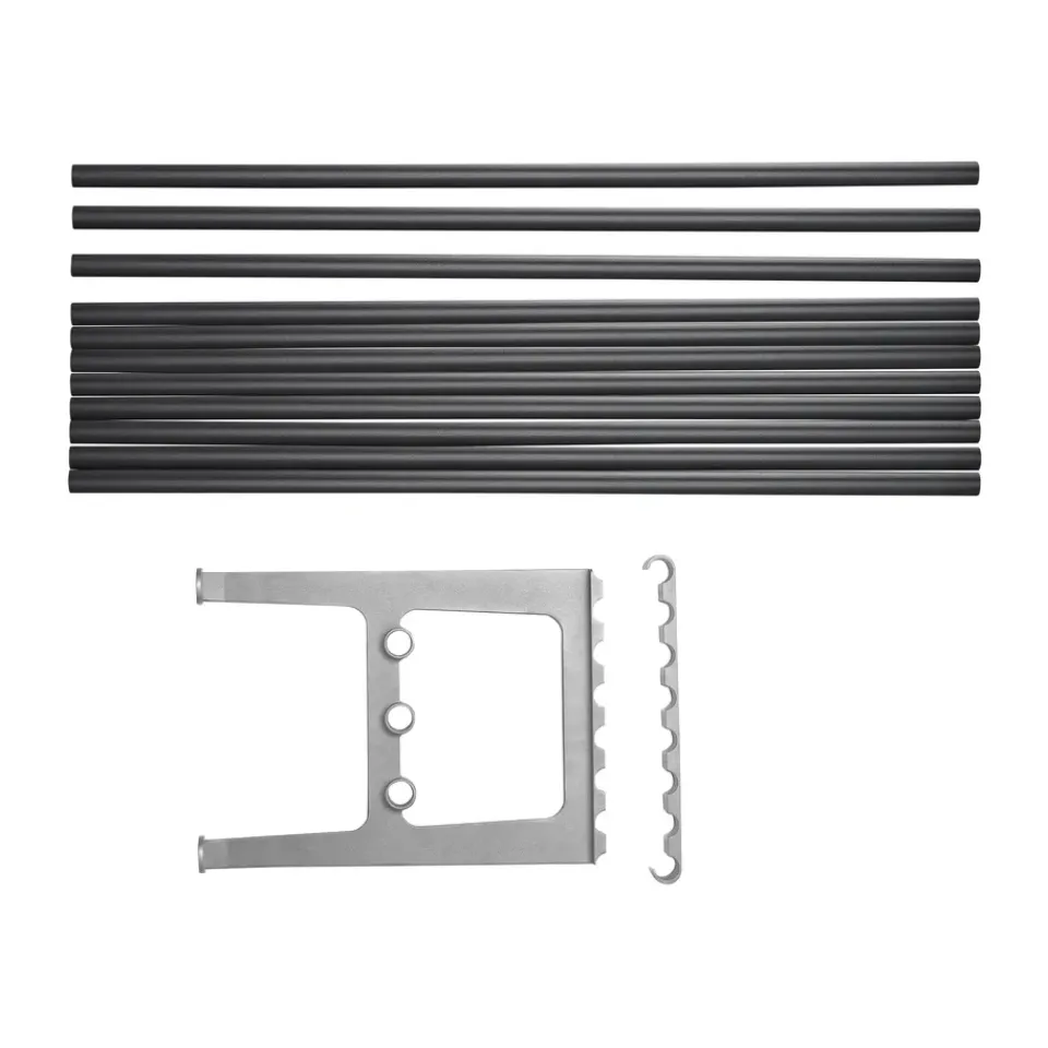 Essem Design Benches*Nostalgi bench extension 100 cm, Black-aluminium BlackSilver-coloured