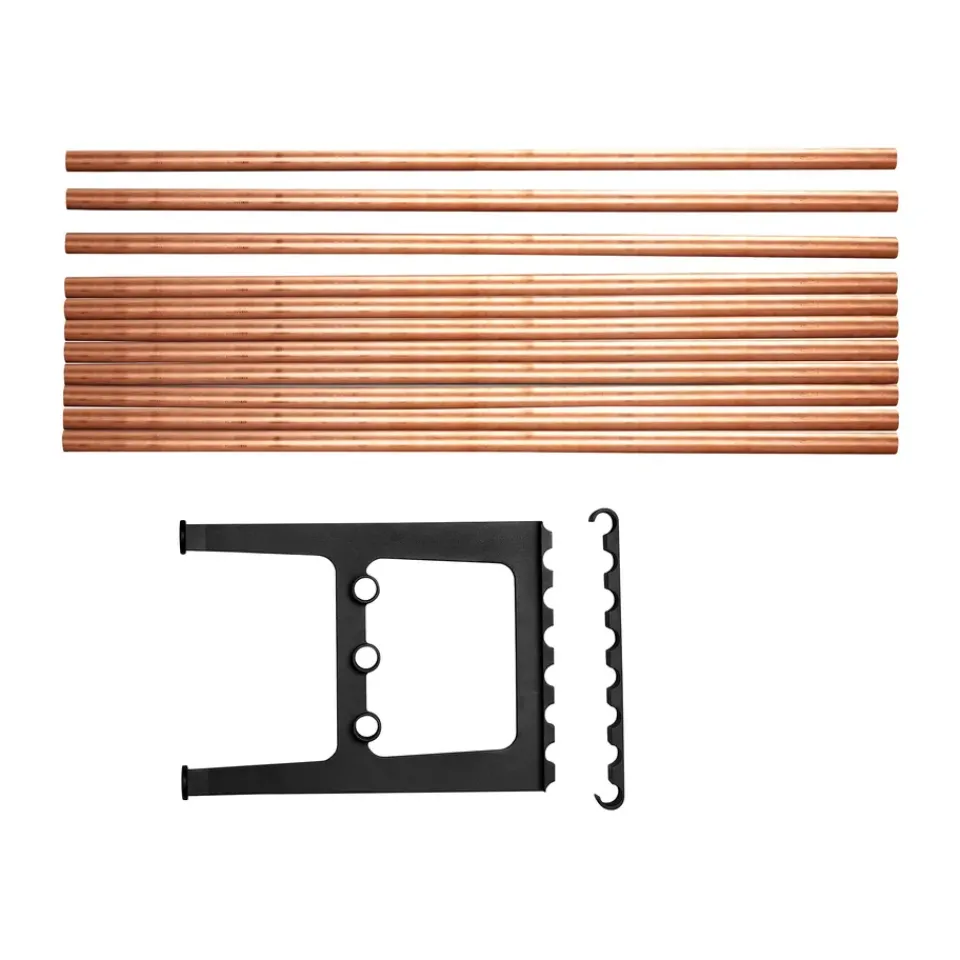 Essem Design Benches*Nostalgi bench extension 100 cm, Copper-black Gold-colouredBlack