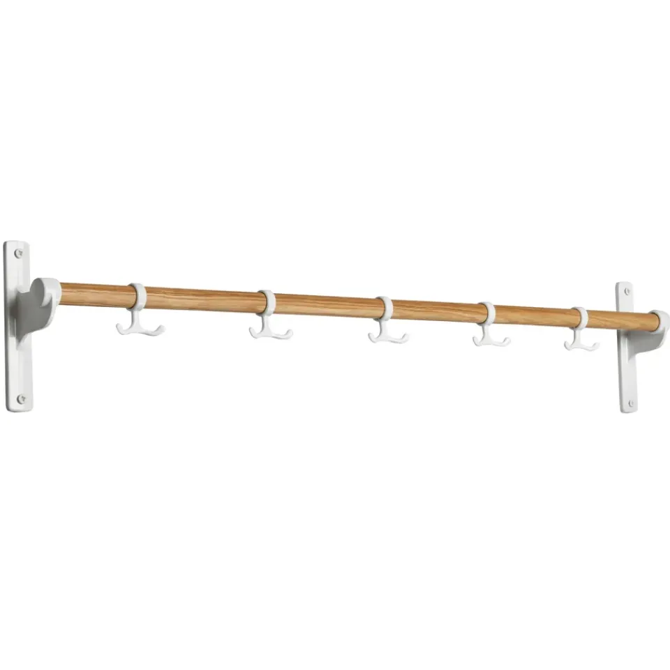 Essem Design Clothes Hooks & Hangers*Nostalgi hook 100 cm, oak, White