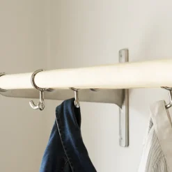 Essem Design Clothes Racks, Coat Stands & Hangers*Nostalgi Hook rack, Walnut, white stand Brown