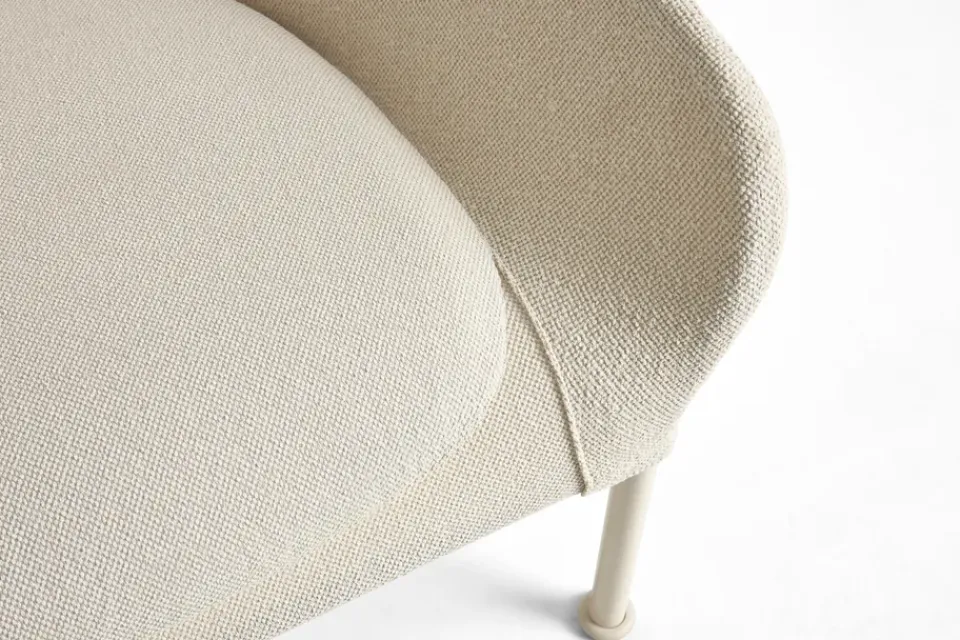HAY Armchairs & Footstools|Chairs*O2 Lounge Chair armchair, Soft cream-lacquered steel eggshell Beige
