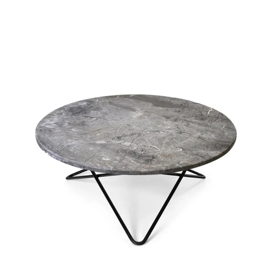 OX Denmarq Coffee Tables*O Table coffee table, Marble . black laquered stand Grey