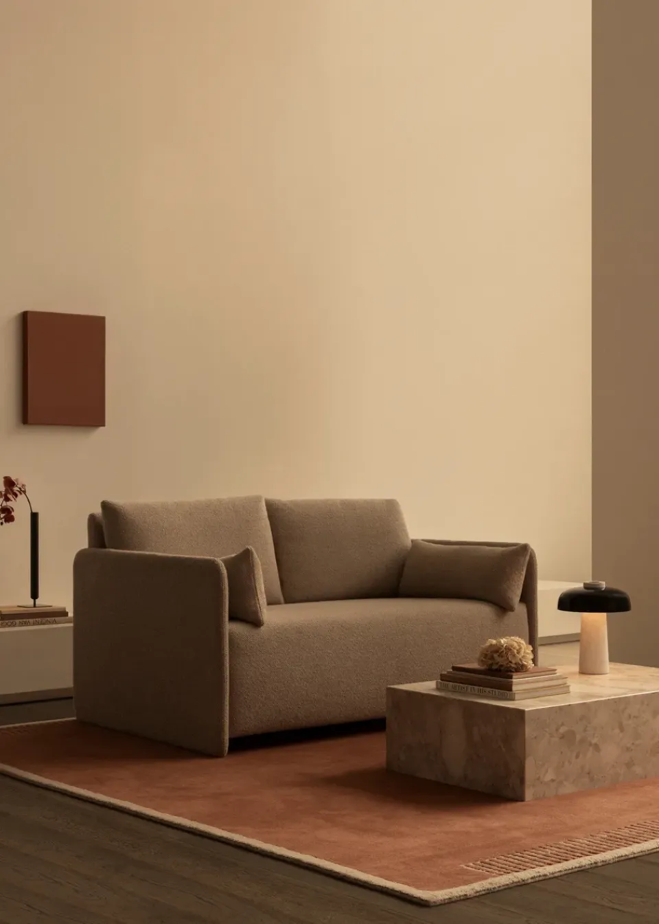 Audo Copenhagen Sofas*Offset sofa bed 2 seater, Baru 0200 White